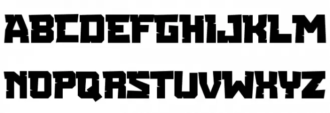 COUGAR Schriftart Groß