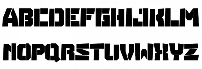 COUGAR Font LOWERCASE