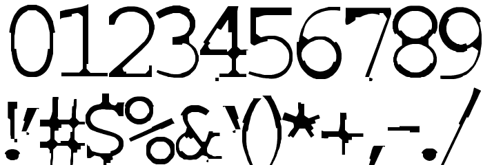 COURIERTXT Schriftart Anderer Schreiben