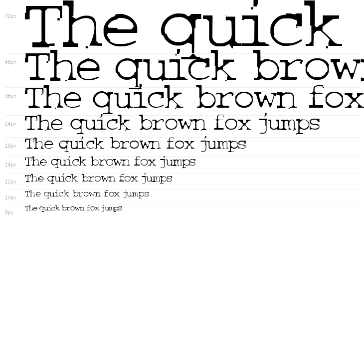 COURIERTXT Waterfall