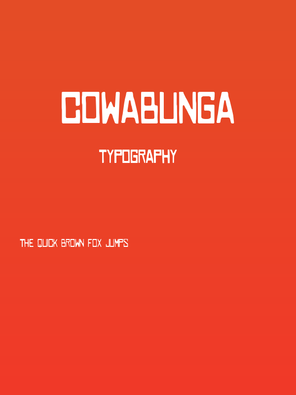 COWABUNGA Poster