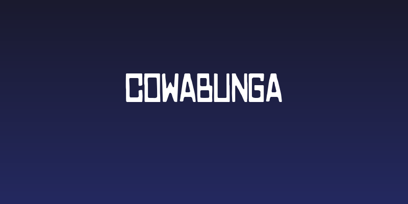 COWABUNGA Social Header