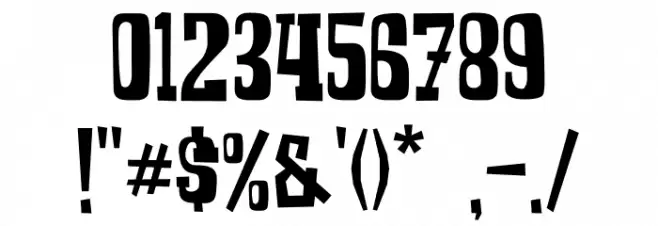 COWBOYZ Font OTHER CHARS
