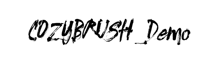 COZYBRUSH_Demo  font caratteri gratis
