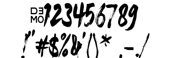 COZYBRUSH_Demo Font OTHER CHARS