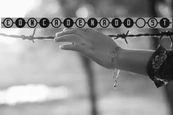 CoNcAdEnAdo St Font examples