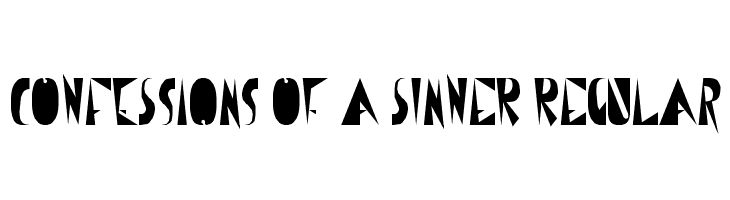 CoNfEsSiOnS oF a sInNeR Regular  لخطوط تنزيل