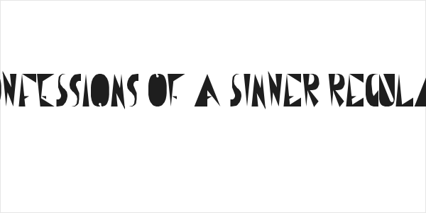 CoNfEsSiOnS oF a sInNeR Regular Logo