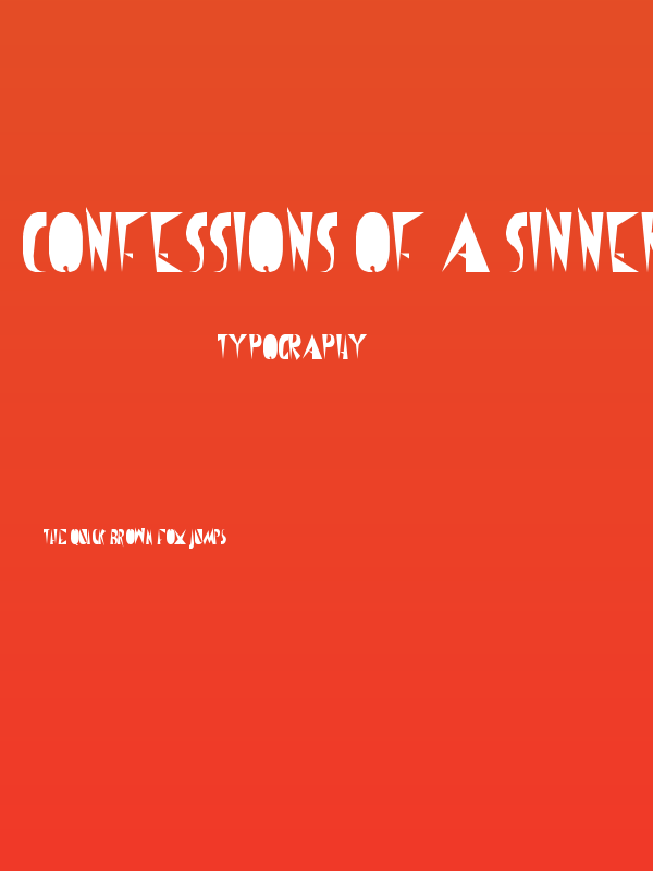 CoNfEsSiOnS oF a sInNeR Regular Poster
