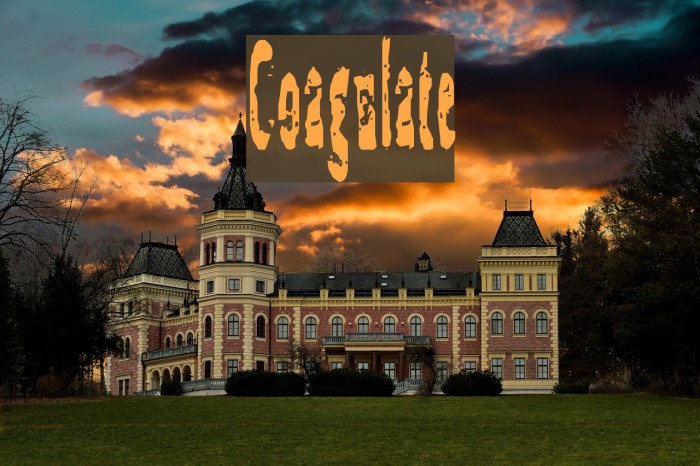 Coagulate Font examples
