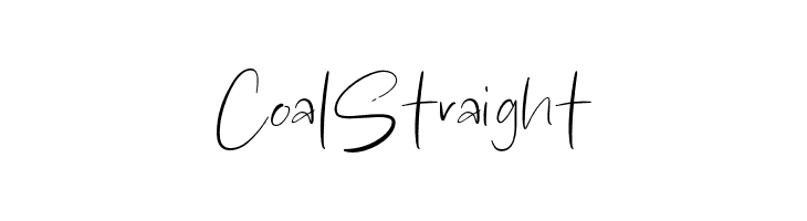 Coal Straight  नि: शुल्क फ़ॉन्ट्स डाउनलोड