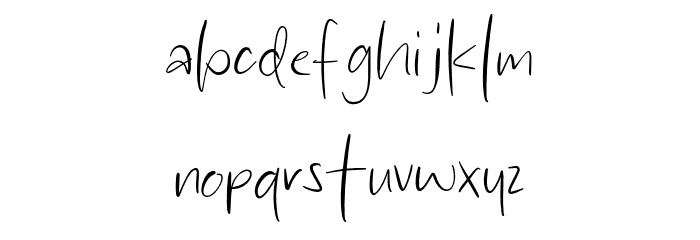 Coal Straight Font LOWERCASE