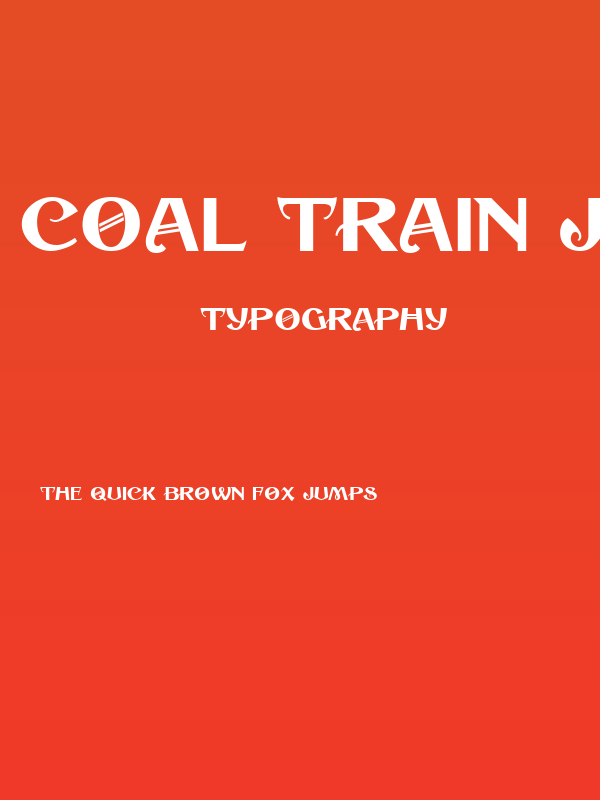 Coal Train JL Poster