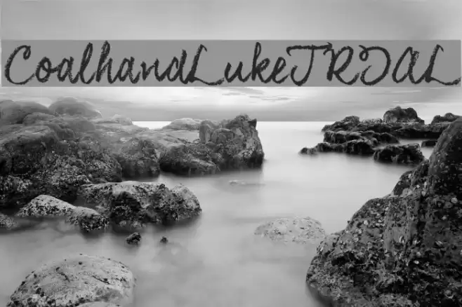 CoalhandLukeTRIAL Font examples