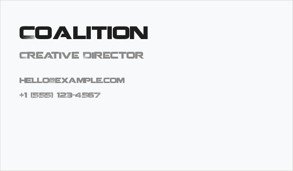 Coalition Business Card