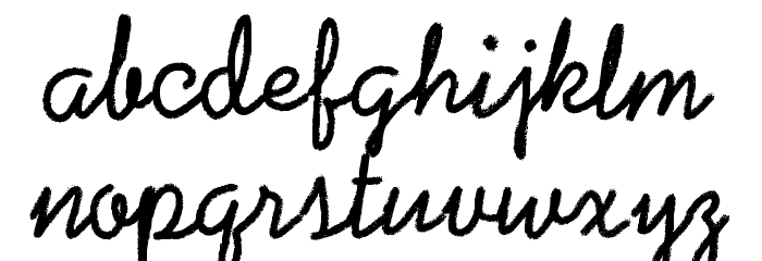 Coalpen Demo Font LOWERCASE