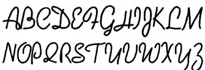 Coalpen Шрифта ВЕРХНИЙ