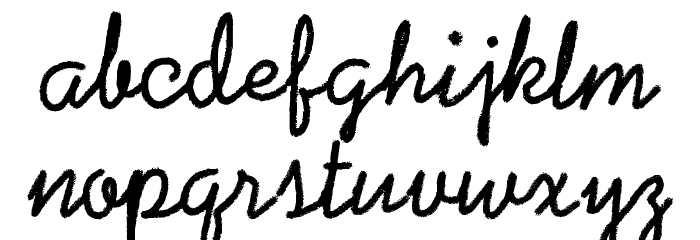 Coalpen Font LOWERCASE