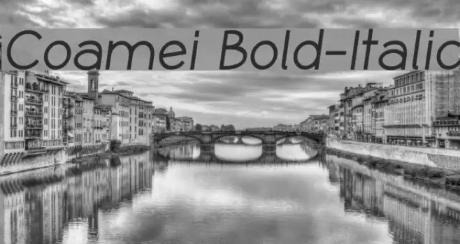 Coamei Bold-Italic Font examples