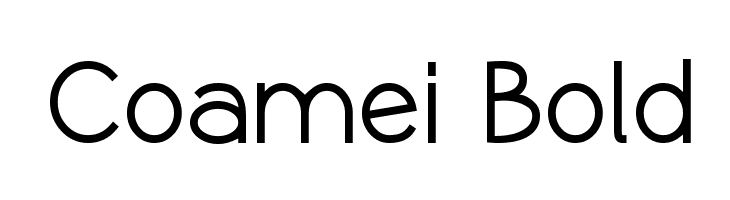 Coamei Bold  font caratteri gratis
