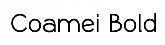 Coamei Bold  Descarca Fonturi Gratis