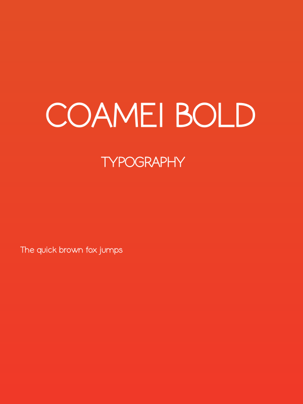 Coamei Bold Poster