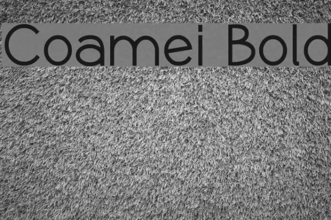Coamei Bold Font examples