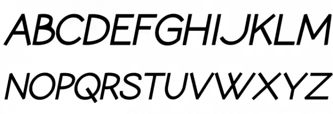 Coamei Extra-Bold Italic 字体 大写