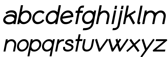 Coamei Extra-Bold Italic Font LOWERCASE