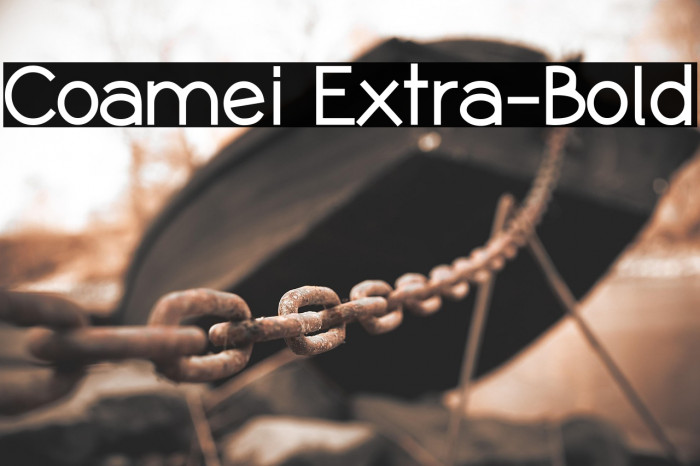Coamei Extra-Bold Example 1