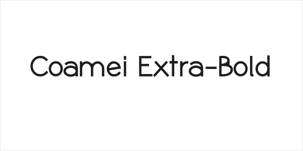 Coamei Extra-Bold Logo
