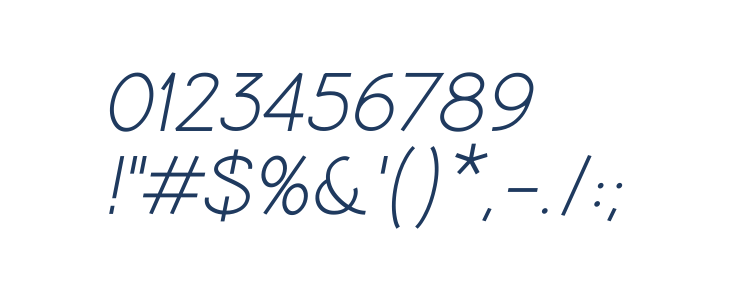 Coamei Italic Other Characters