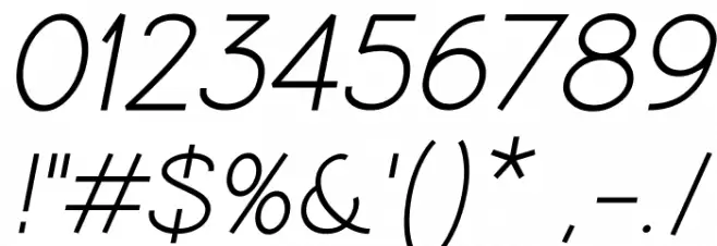 Coamei Italic Font OTHER CHARS