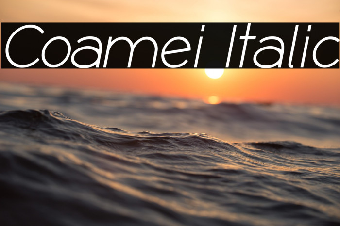 Coamei Italic Example 2