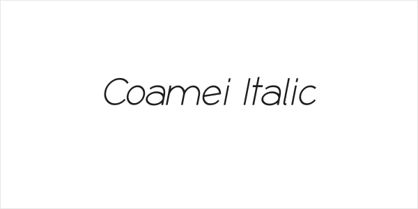 Coamei Italic Logo