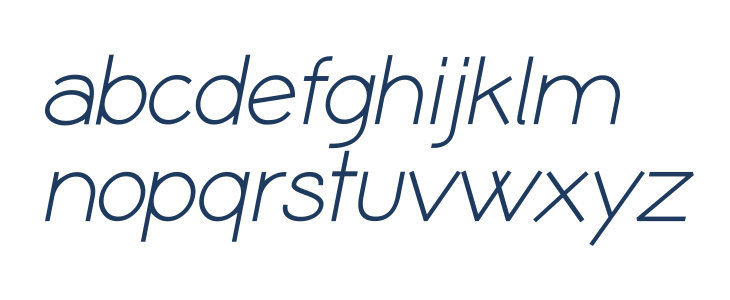 Coamei Italic Lowercase