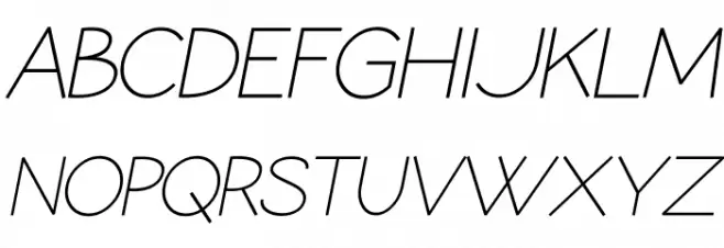 Coamei Light Italic Fonte MAIÚSCULAS