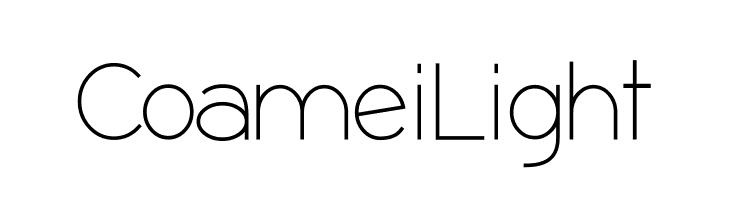 Coamei Light  Descarca Fonturi Gratis