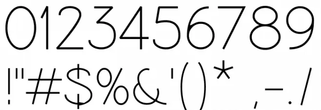 Coamei Light Font OTHER CHARS