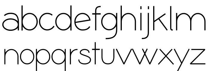 Coamei Light Font LOWERCASE