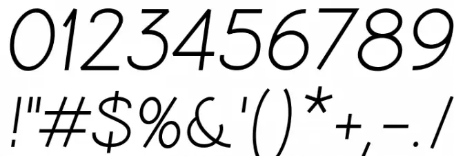 Coamei Regular-Italic Font OTHER CHARS