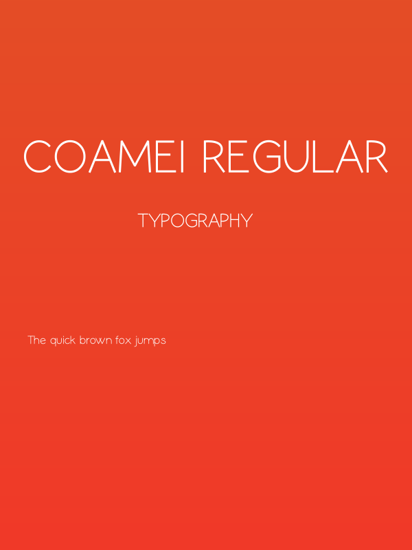 Coamei Regular Poster