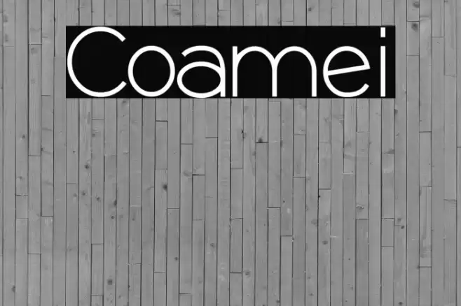 Coamei Font examples