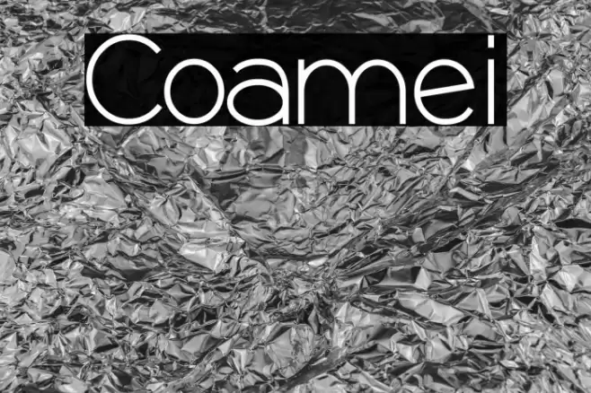 Coamei Font examples