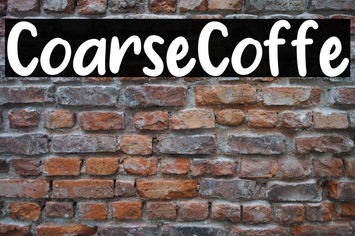 Coarse Coffe Example 1