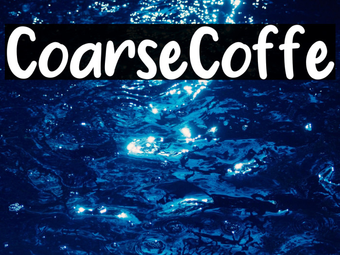 Coarse Coffe Example 2