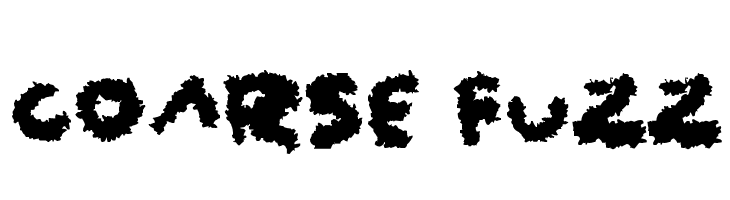 Coarse Fuzz  フリーフォントのダウンロード