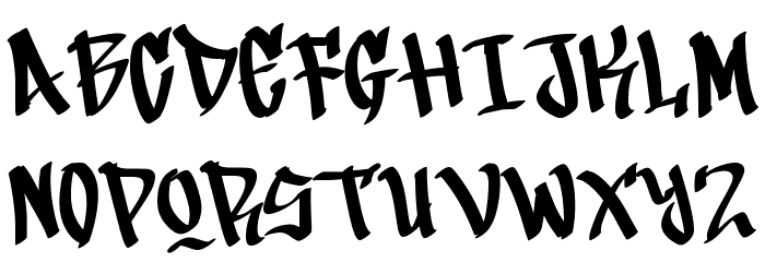 Coarse Lime Font UPPERCASE
