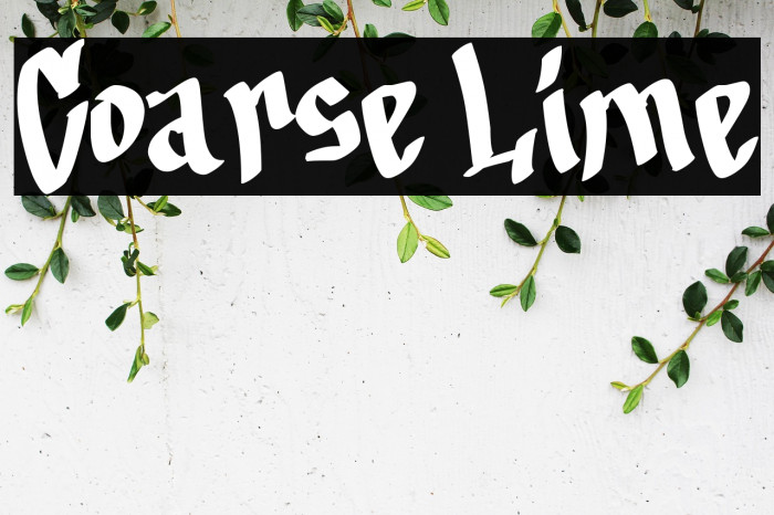 Coarse Lime Example 3