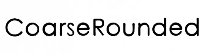 CoarseRounded  Frei Schriftart Herunterladen